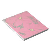 明るい色のクリスマスポインセチアの束 ノートパッド (アングル)