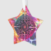 明るい色のクリスマス代替デザイン オーナメント (正面)