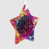 明るい色のクリスマス代替デザイン オーナメント (正面)