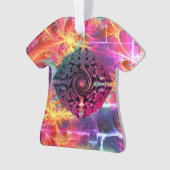 明るい色のクリスマス代替デザイン オーナメント (正面)