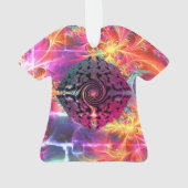 明るい色のクリスマス代替デザイン オーナメント (裏面)