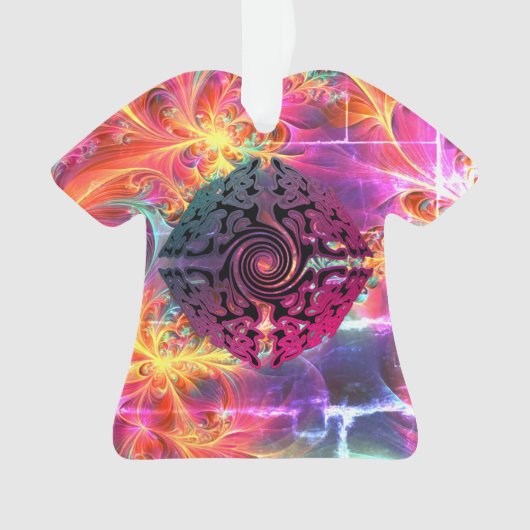 明るい色のクリスマス代替デザイン オーナメント (正面)