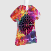 明るい色のクリスマス代替デザイン オーナメント (正面)