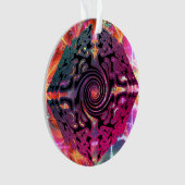 明るい色のクリスマス代替デザイン オーナメント (正面)