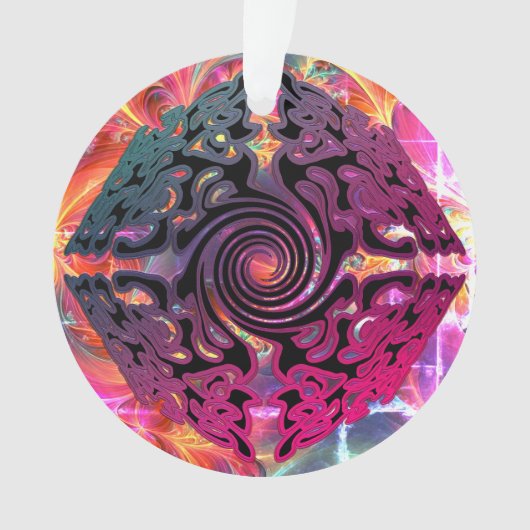 明るい色のクリスマス代替デザイン オーナメント (正面)