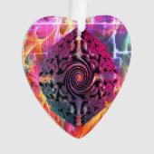 明るい色のクリスマス代替デザイン オーナメント (正面)