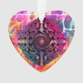 明るい色のクリスマス代替デザイン オーナメント (裏面)