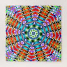 明るい色のケレイドスコープ ジグソーパズル