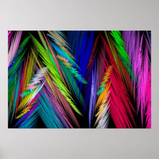 明るい色のサイケデリックアーモダント ポスター (正面)