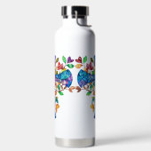 明るい色のステンドグラス十字型 ウォーターボトル (左面)