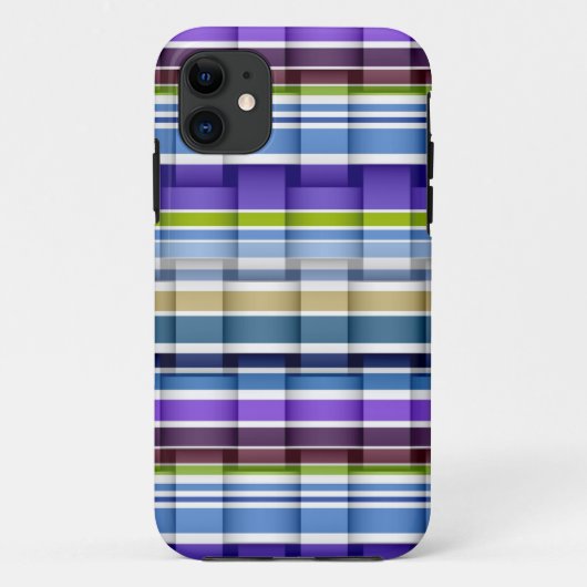 明るい色のストライプ背景 Case-Mate iPhoneケース (裏面)
