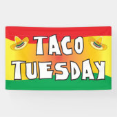 明るい色のタコ火曜日 横断幕 (横)