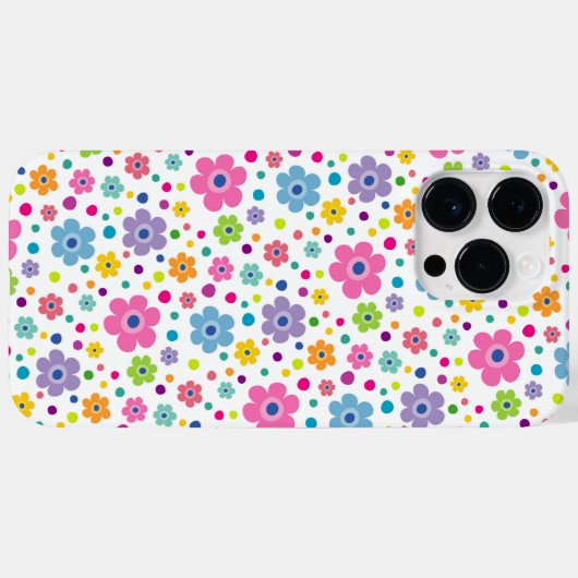 明るい色のデイジー花 Case-Mate iPhoneケース (裏面 (横))