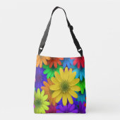 明るい色のデイジー クロスボディバッグ (裏面)