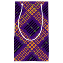 明るい色のハロウィンプレイドパターン