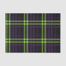 明るい色のハロウィンプレイドパターン