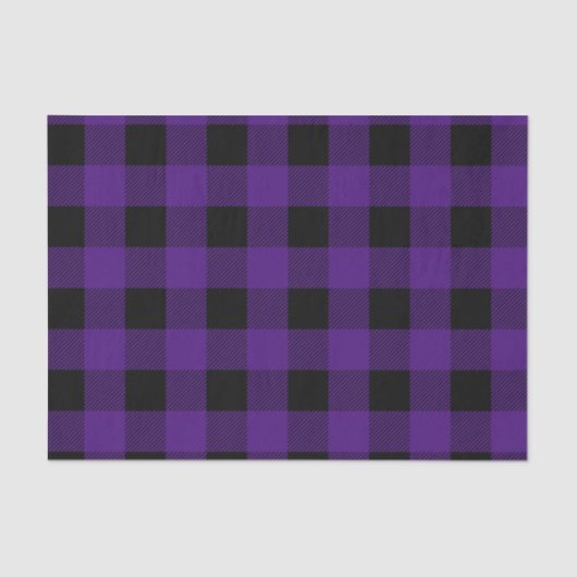 明るい色のハロウィンプレイドパターン 薄葉紙 (正面)