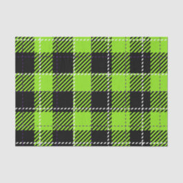 明るい色のハロウィンプレイドパターン 薄葉紙