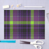 明るい色のハロウィンプレイドパターン 薄葉紙 (クラフト)