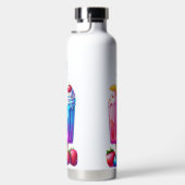 明るい色のハローサマーポップス ウォーターボトル (右面)