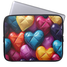 明るい色のバレンタインデーの愛ハート