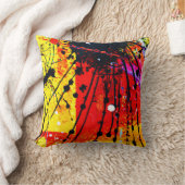 明るい色のパタ絵画ーン買今 クッション (ブランケット)