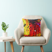 明るい色のパタ絵画ーン買今 クッション (椅子)