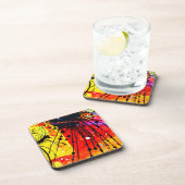 明るい色のパタ絵画ーン買今 コースター (右側)