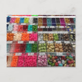 明るい色のビーズカラフル工芸品はがき ポストカード (正面)