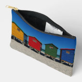 明るい色のビーチ小屋 アクセサリーポーチ (見開き)