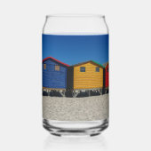 明るい色のビーチ小屋 ガラス缶 (裏面)