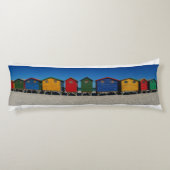 明るい色のビーチ小屋 ボディピロー (裏面)