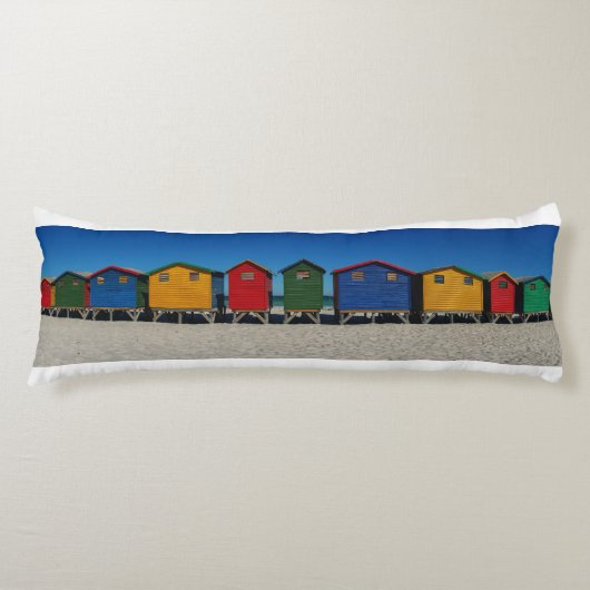 明るい色のビーチ小屋 ボディピロー (正面)