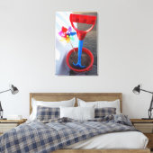 明るい色のビーチ玩具 キャンバスプリント (インサイチュ (寝室))