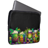 明るい色のフェスティバルマルディグラス飲料 ラップトップスリーブ (正面右)