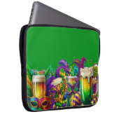 明るい色のフェスティバルマルディグラス飲料 ラップトップスリーブ (正面右)