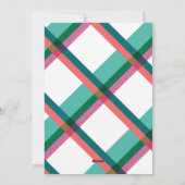 明るい色のブロックフレーム1フォトクリスマスカード シーズンカード (裏面)