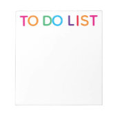 明るい色のブ数々のロックプリントを一覧表示するには5.5 x 6 ノートパッド (正面)