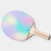明るい色のホログラフィック背景 卓球ラケット (横)
