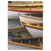 明るい色のボート-木製ボートセンター クリップボード (裏面)