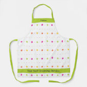 明るい色のポープリントアニマルワーカー エプロン (正面)