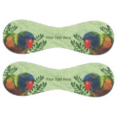 明るい色のマカオオウム赤くちばしの葉 ソフトボール (パネル)