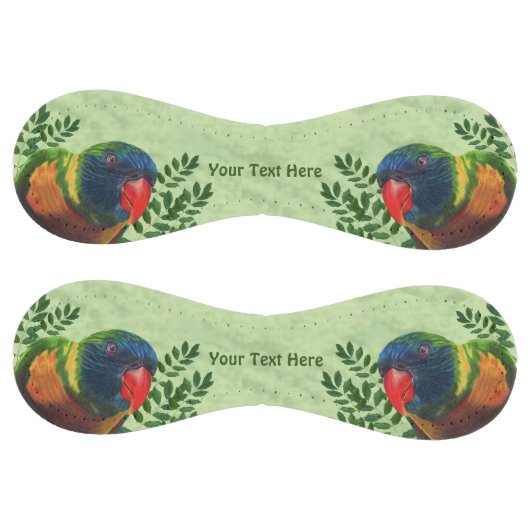 明るい色のマカオオウム赤くちばしの葉 ソフトボール (パネル)