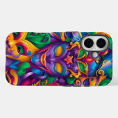 明るい色のマルディグラスマスク Case-Mate iPhoneケース (裏面 (横))