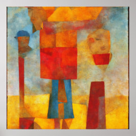 明るい色のモダン友人3人 ポスター