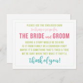 明るい色のレシピカードシャワーエンクロージャカード エンクロージャーカード (正面/裏面)