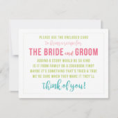 明るい色のレシピカードシャワー挿入 シーズンカード (正面)