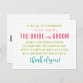 明るい色のレシピカードシャワー挿入 シーズンカード (正面/裏面)