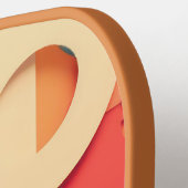 明るい色のレターフォーム ピックルボールラケット (左詳細)