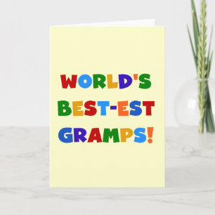 明るい色の世界で最も最高のなGrampsのギフト カード